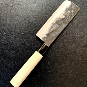 Nakiri Gemüsemesser / Schwarz geschmiedet / Shirogami Nr. 2
